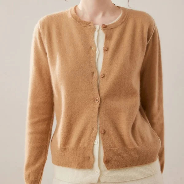 2026 Designer Cashmere Button Cardigans Women's Sweaters Wool Cashmere Girls Sweater