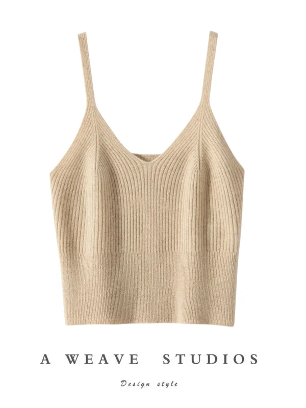 2026 New Summer Spring Cashmere Wool  Knitted Vest Women  Sweater