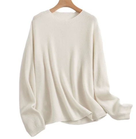 Wool Designed Women Sweater Luxury Oversized 100% Wool Sweater for Ladies