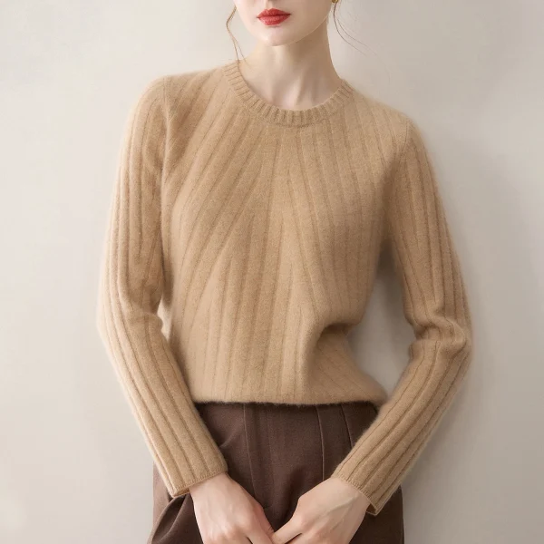 Winter Cashmere Knit Sweater Women Wool Knitwear