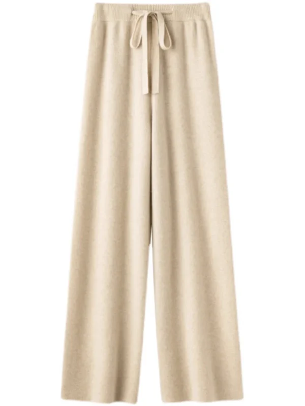 100 Wool  Pants Women  Autumn  Winter Long Pants Warm Soft Pants